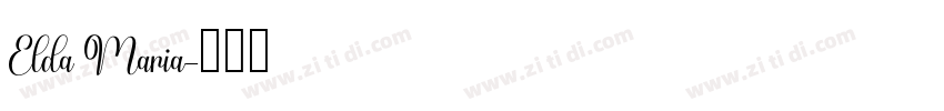 Elda Maria字体转换